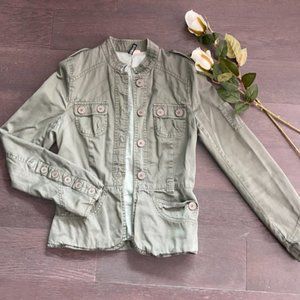 Olive Army Green Spring Jacquet Jacket